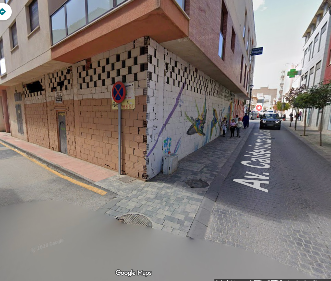 Fachada del local en esquina en San Javier